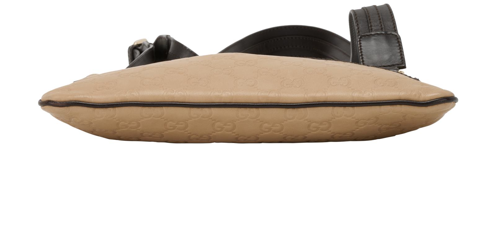 Guccissima Flat Messenger, &pound;250, Handbags, Beige, Leather, Top view